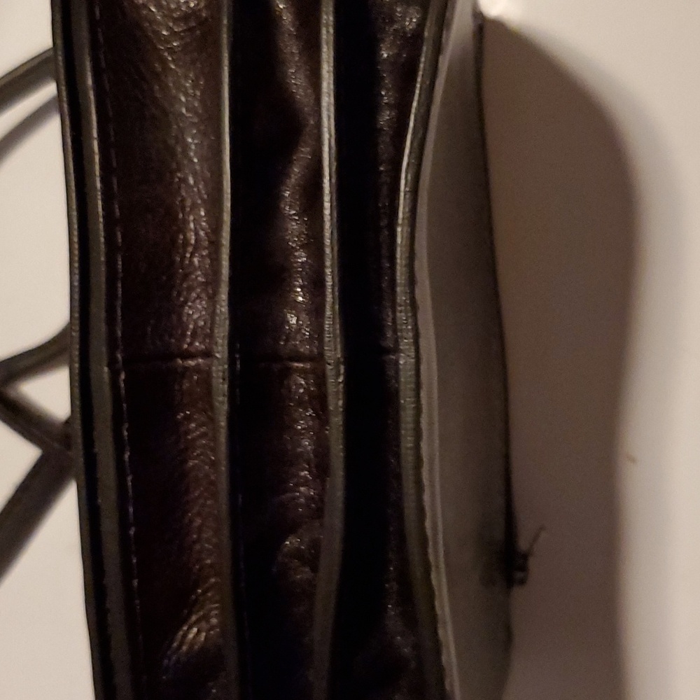 Vera Pelle Made In Italy Leather Dark Brown shoulder bag. Vintage - Picture 5 of 10